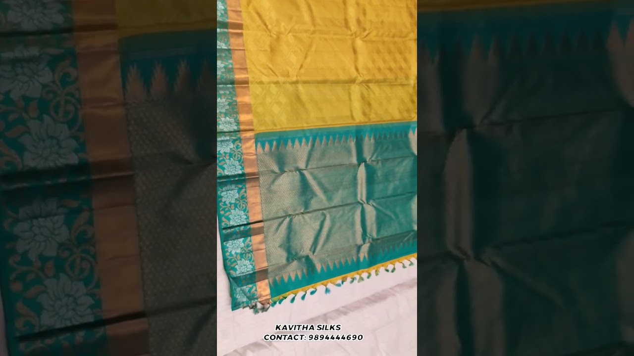 Arani Style 3D Border Design Pure Silk Sarees 💞 #silksarees #bridal #viral #trendingvideo #silks