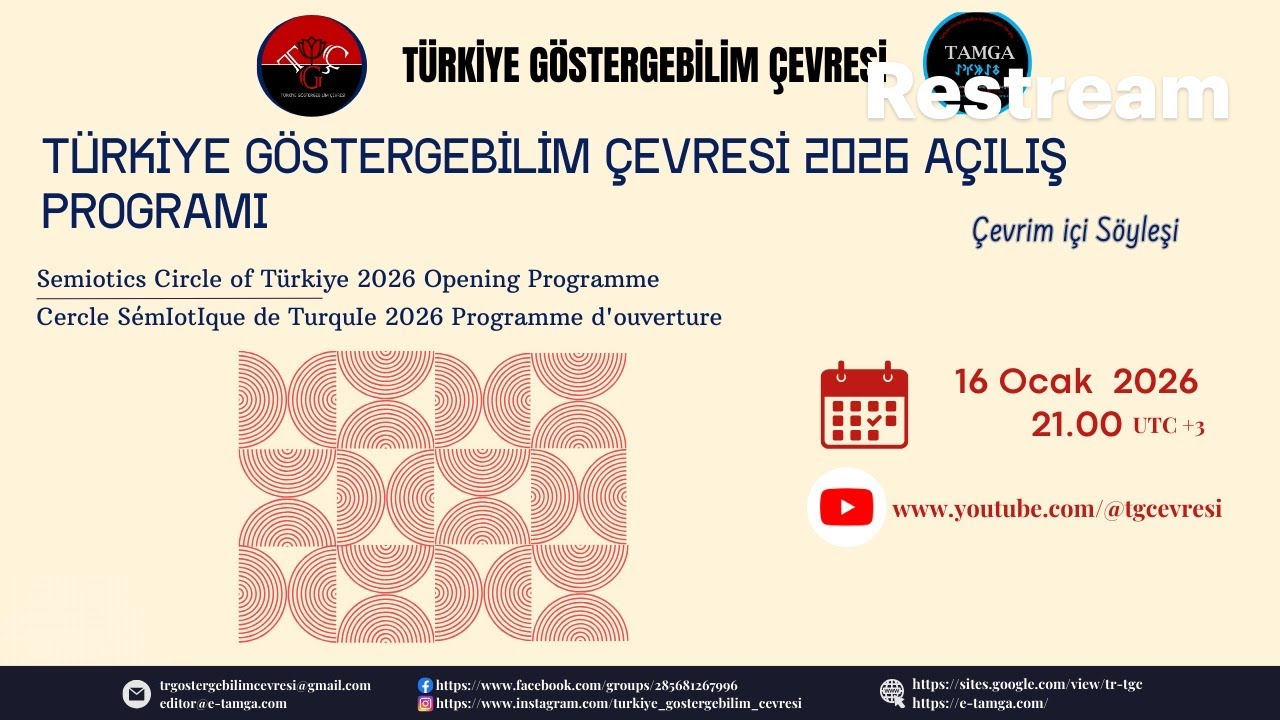 Türkiye Göstergebilim Çevresi 2026 Açılış Programı
