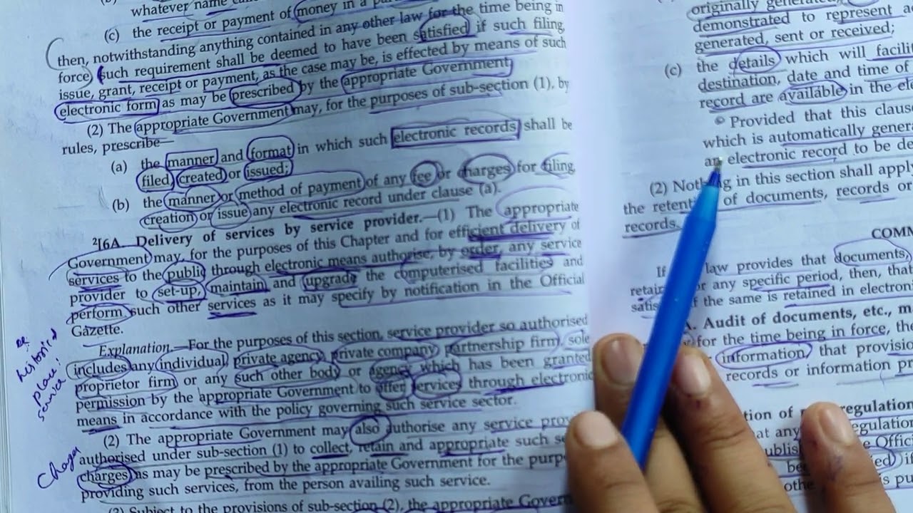 Electronic Governance (Sec 4-10A) Of information technology act 2000