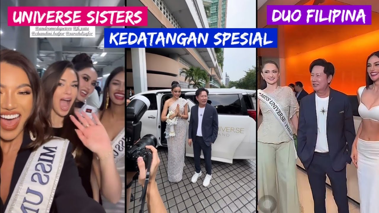 SANLY LIU TIBA DI THAILAND..Langsung Jumpa & Akrab dengan Para Kontestan Miss Universe 2025