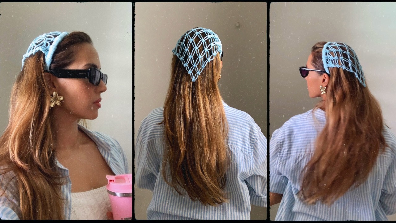 Transformei a Bandana de Macramê em uma Tiara - TENDÊNCIA 2026 Tutorial Completo