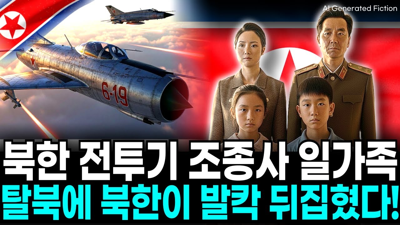북한 엘리트 전투기 조종사 일가족 탈북, 국정원이 개입한 놀라운 정황! | 탈북자사연 | 탈북스토리  | AI 드라마
