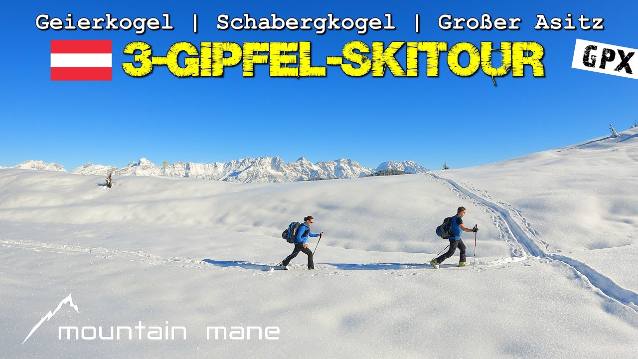 3-Gipfel-Skitour ab Leogang | Geierkogel - Schabergkogel - Großer Asitz