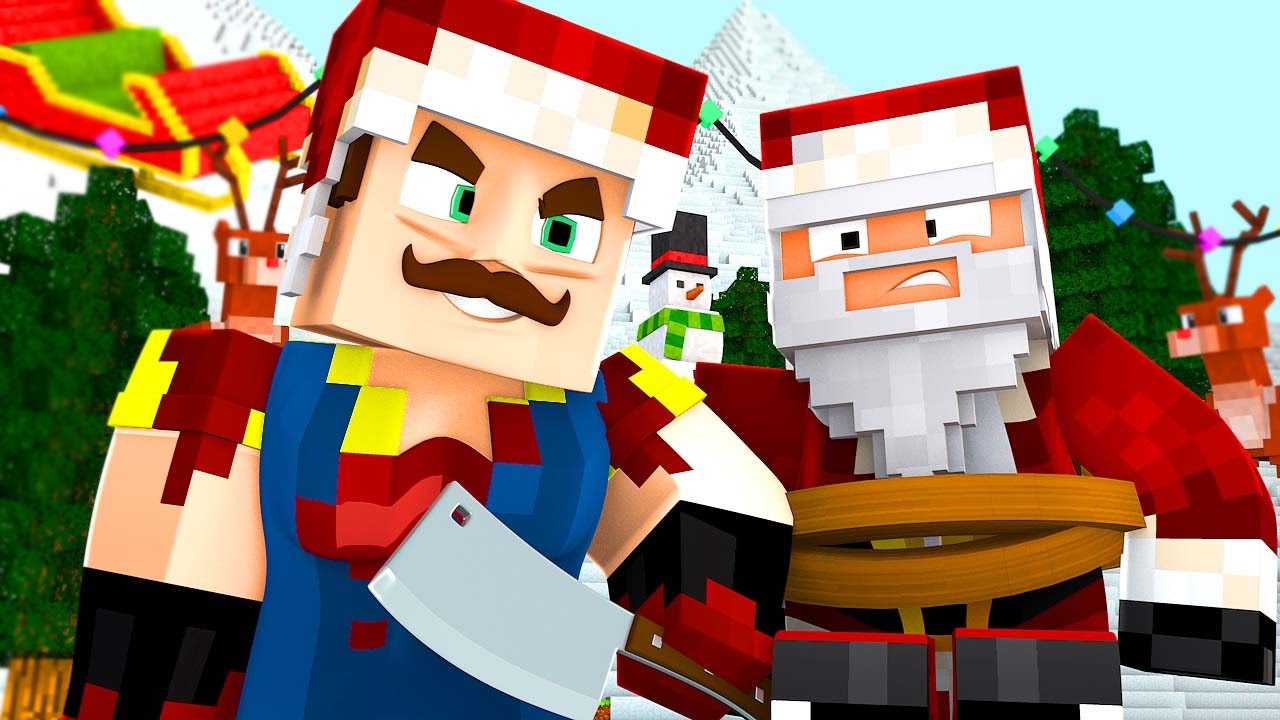 THE NEIGHBOR KIDNAPPED SANTA!? | Hello Neighbor Minecraft Roleplay