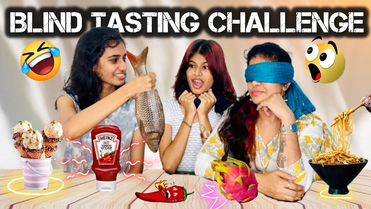 BLIND TASTING CHALLENGE WITH AMMA & CHECHI🤣🫣 | chechi pani thannu😝 | thejathangu😉