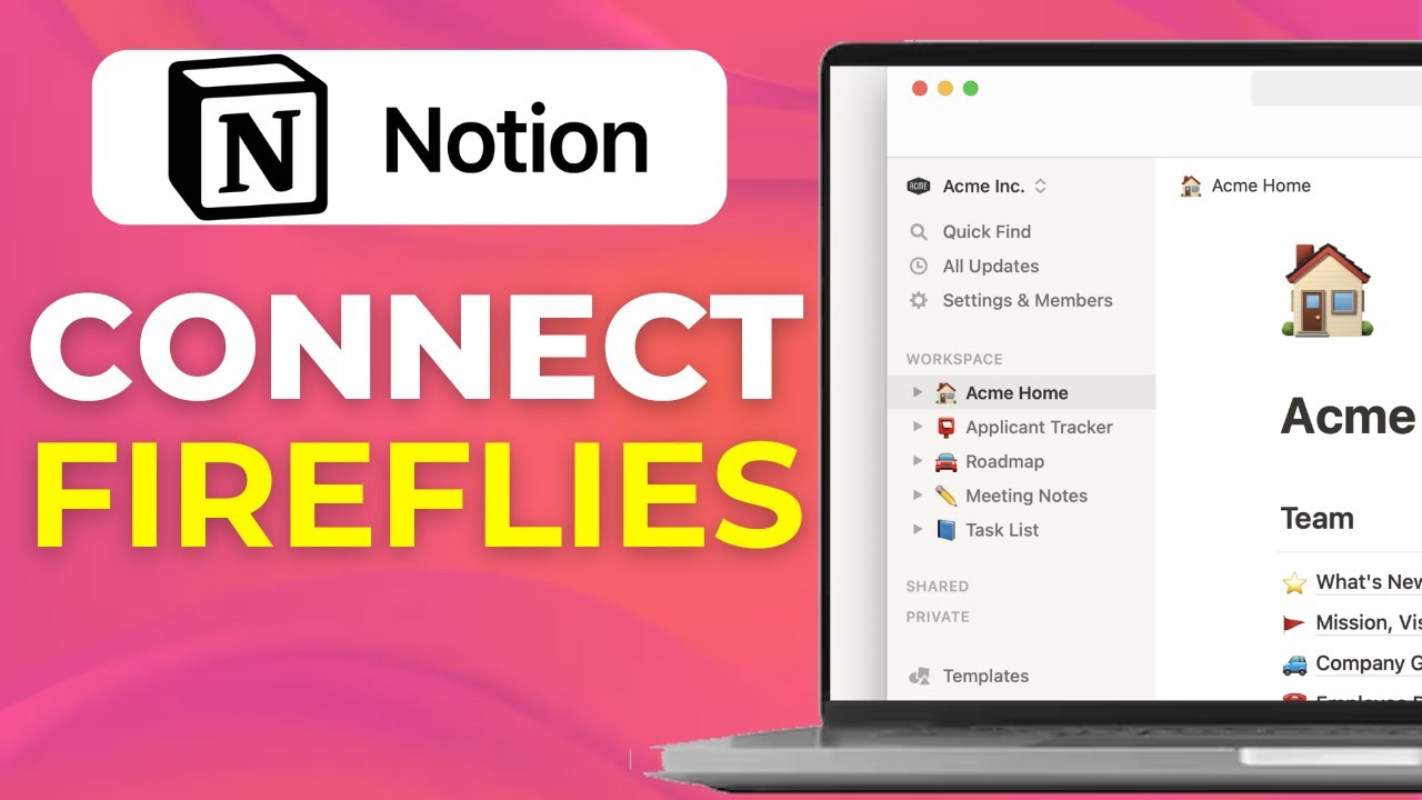 Как подключить Fireflies к заметкам о встречах Notion