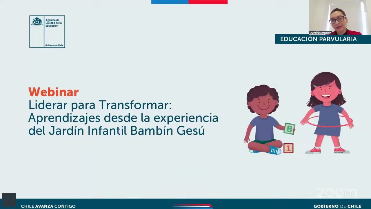 Webinar Liderar para transformar aprendizajes desde la experiencia del Jardín Infantil Bambín Gesú