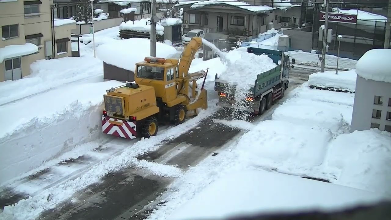 大掛かりな排雪作業 2026  ② －snow removal japanー