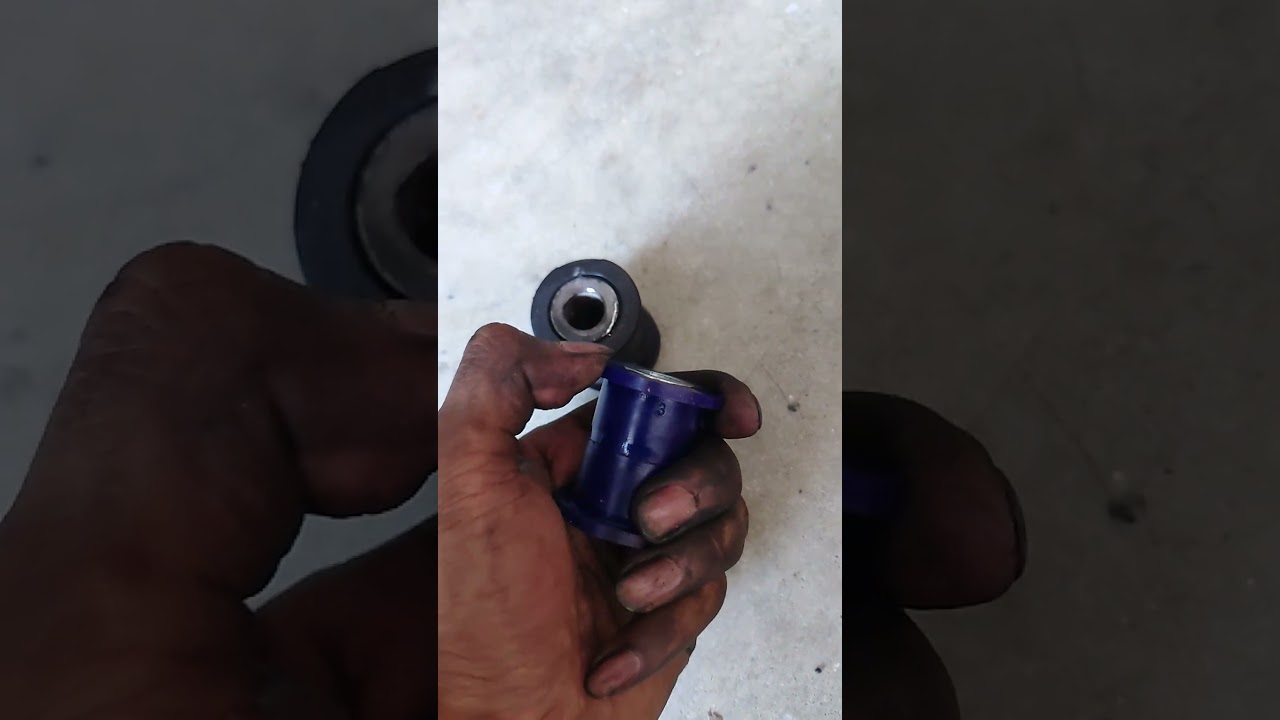 SuperPro Steering Rack bushing hands on vs OEM bushing 