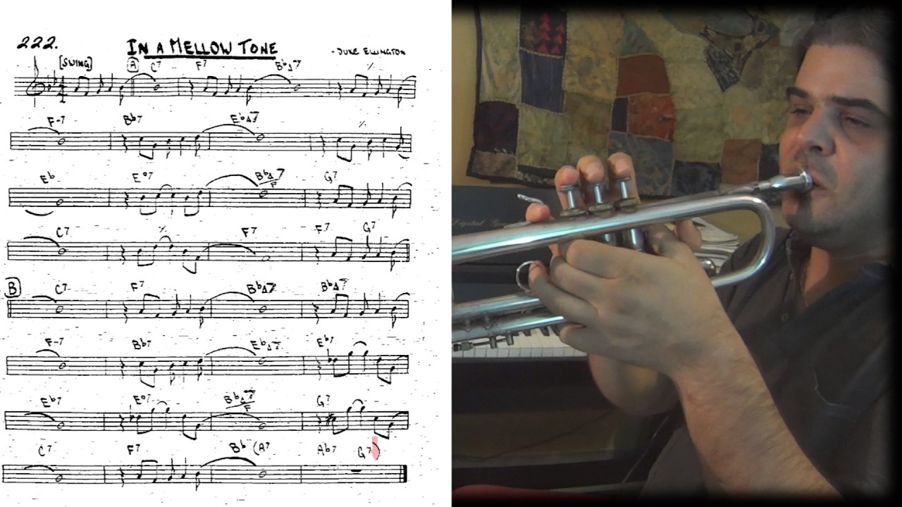 In a Mellow Tone theme - trumpet cover tutorial