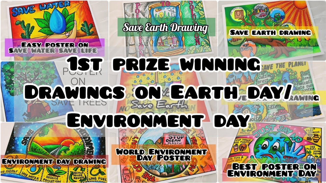 Earth Day Drawing / Earth Day Poster Drawing /World Earth Day Drawing / Environment Day Drawing
