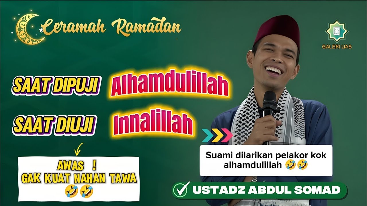Jamaah Ngakak! Ceramah Lucu Penuh Humor Ustadz Abdul Somad di bulan Ramadhan