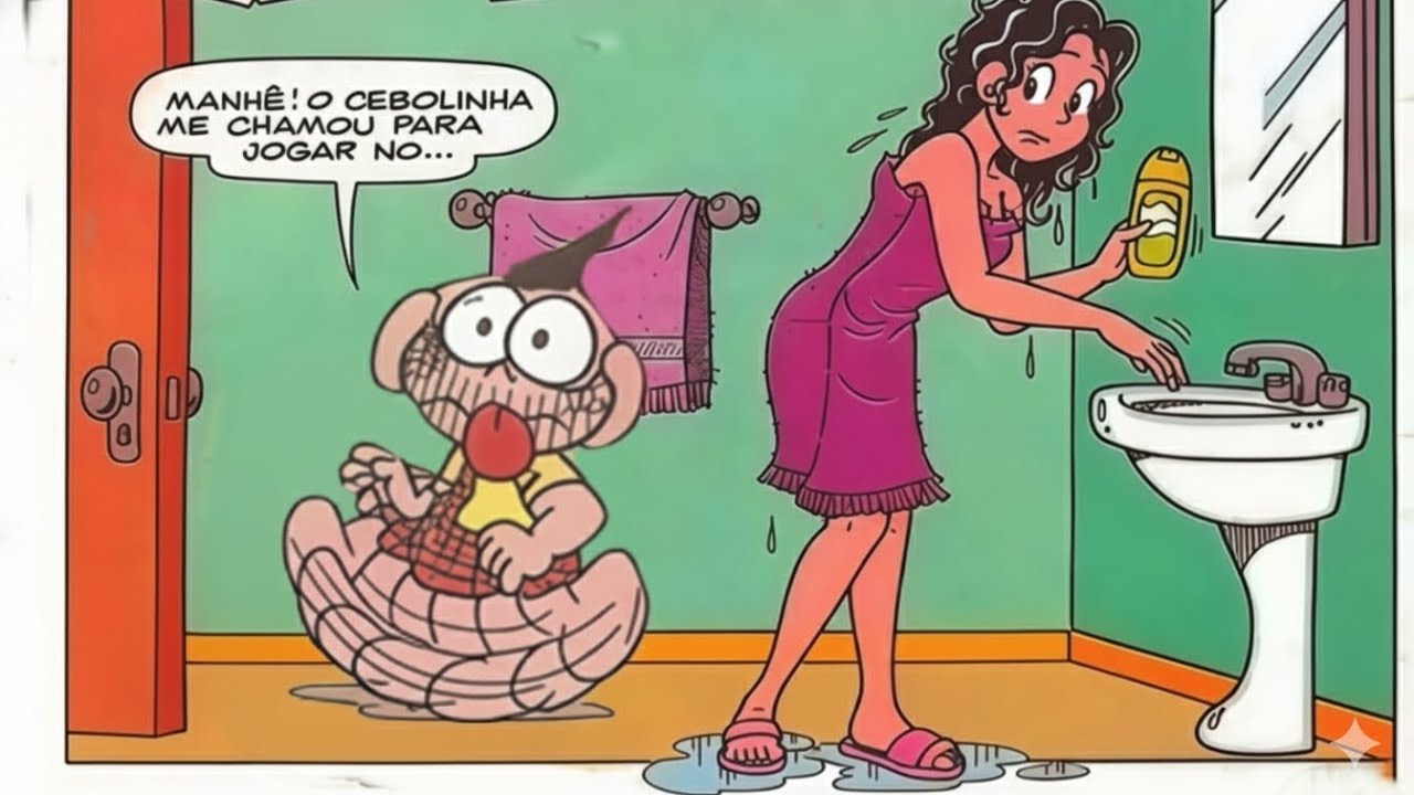 TEM UMA ESTRANHA NO BANHEIRO DO CASCÃO!😳