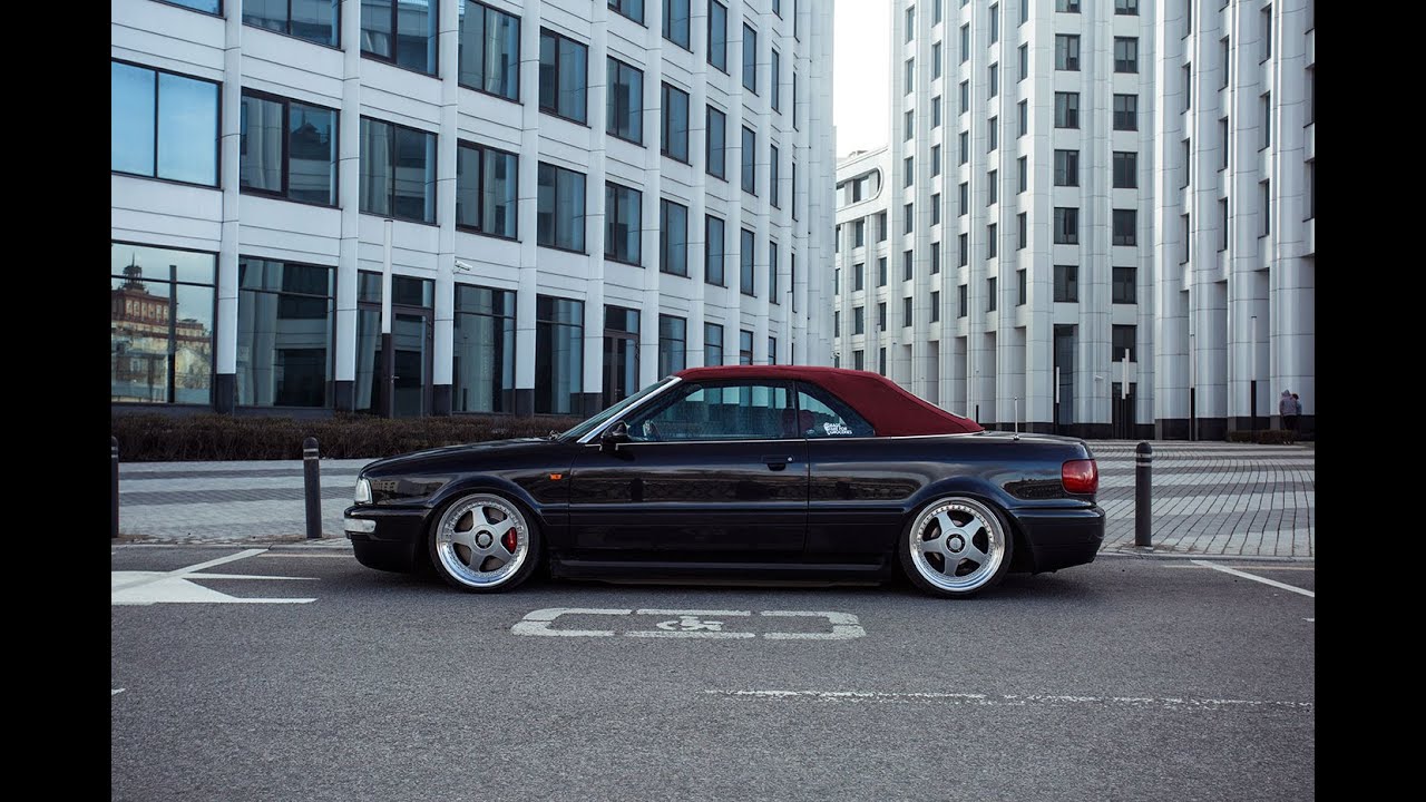 Audi Cabriolet (B4) on Air Suspension & OZ Futura wheels. Lowdaily, Russia.