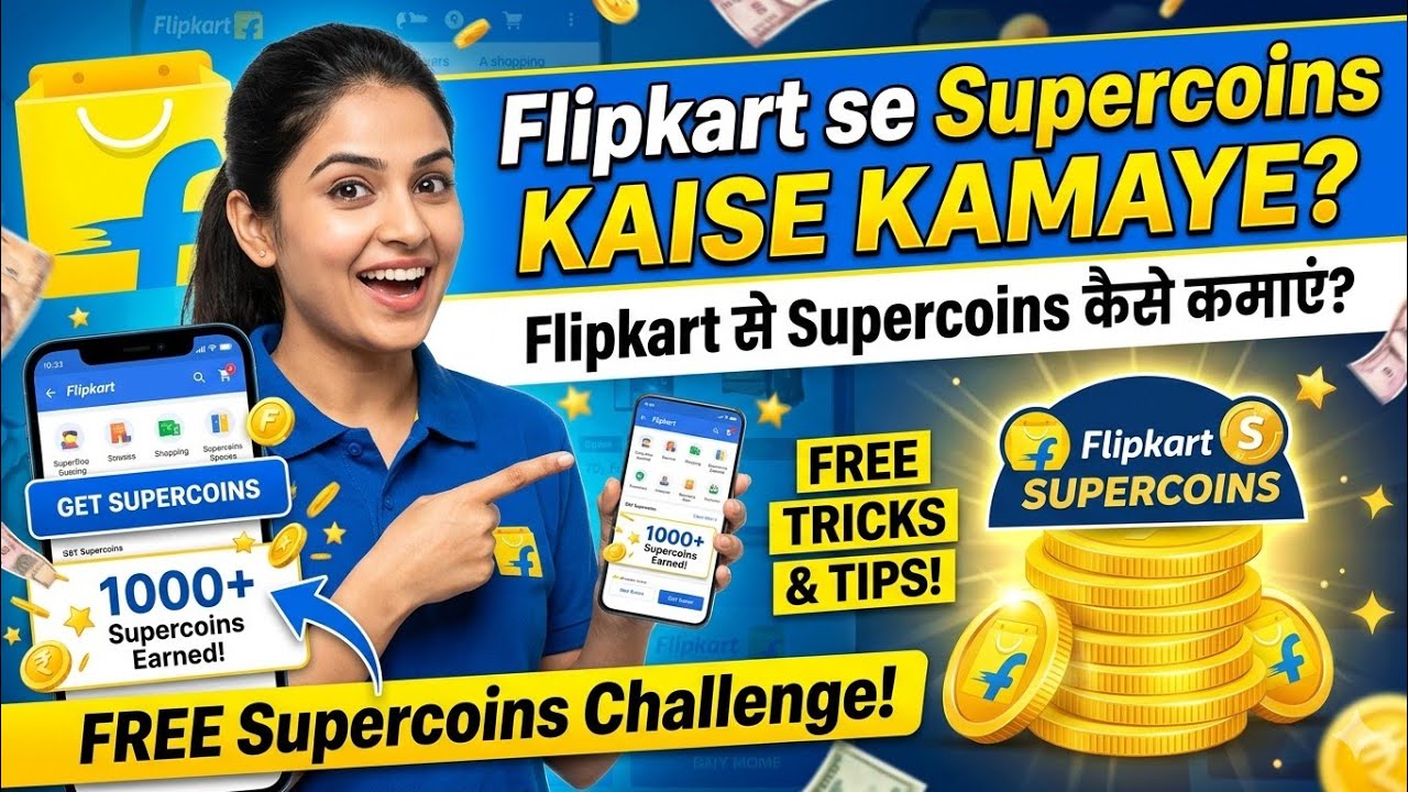 How to earn SuperCoins from Flipkart? | Flipkart Super coins earn trick 💯% | Flipkart New Challenge🔥