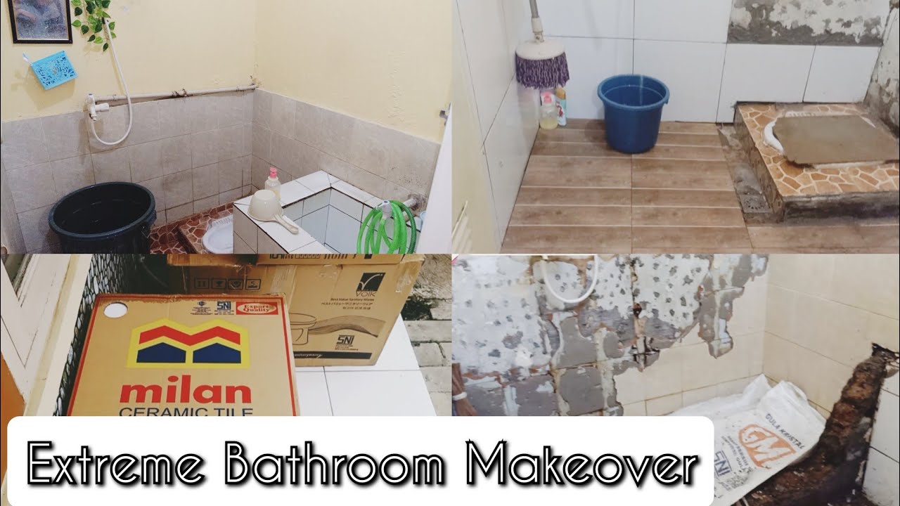 MAKEOVER KAMAR MANDI Part1 | KAMAR MANDI KECIL #makeoverkamarmandi