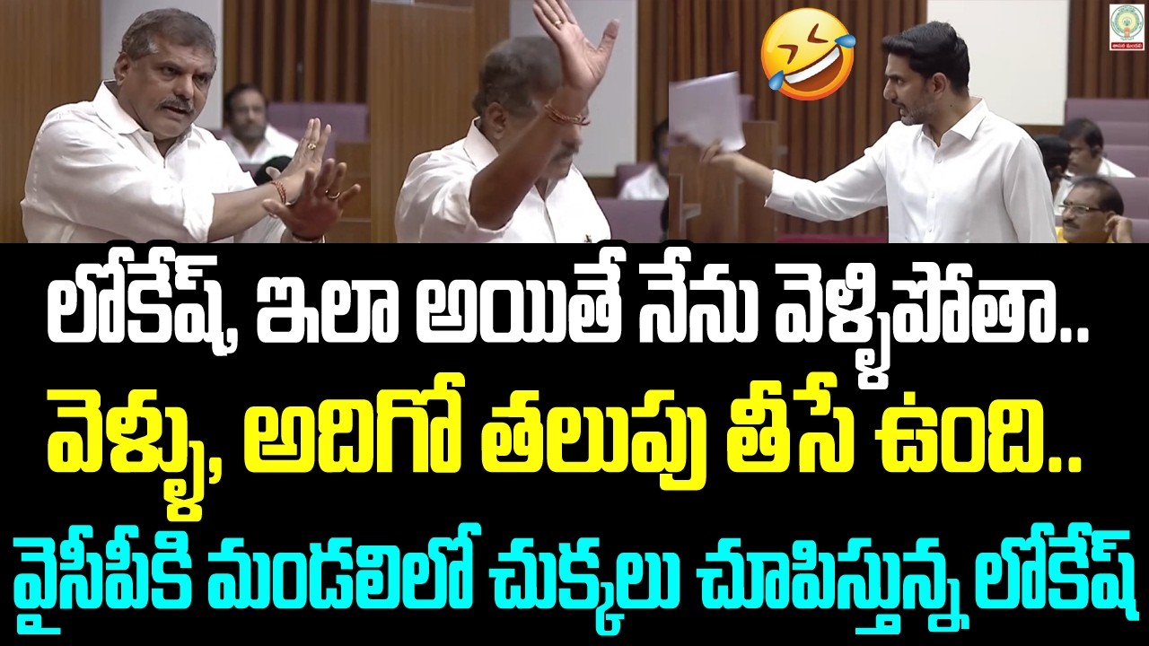 లోకేష్, ఇలా అయితే నేను వెళ్ళిపోతా..  వెళ్ళు, అదిగో తలుపు తీసే ఉంది.. వైసీపీకి మండలిలో చుక్కలు