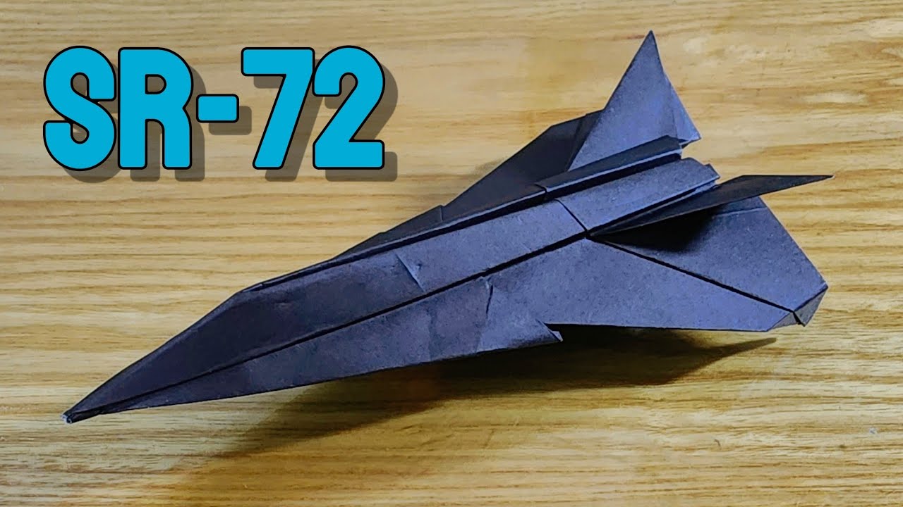HOW TO MAKE A NEW GENERATION SR-72 FIGHTER FROM SUPER BEAUTIFUL PAPER THAT CAN FLY 1000 FEET
