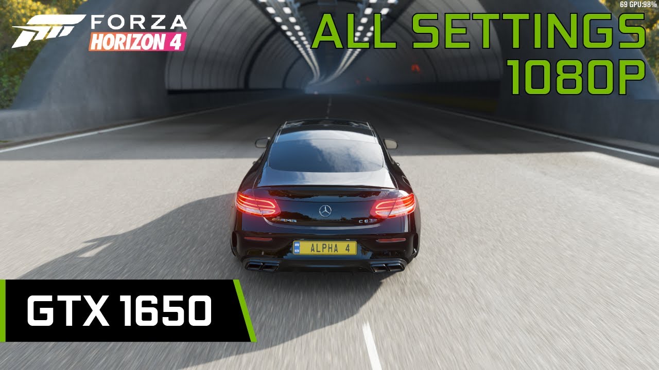 GTX 1650 Forza Horizon 4 Benchmark [All settings Tested]