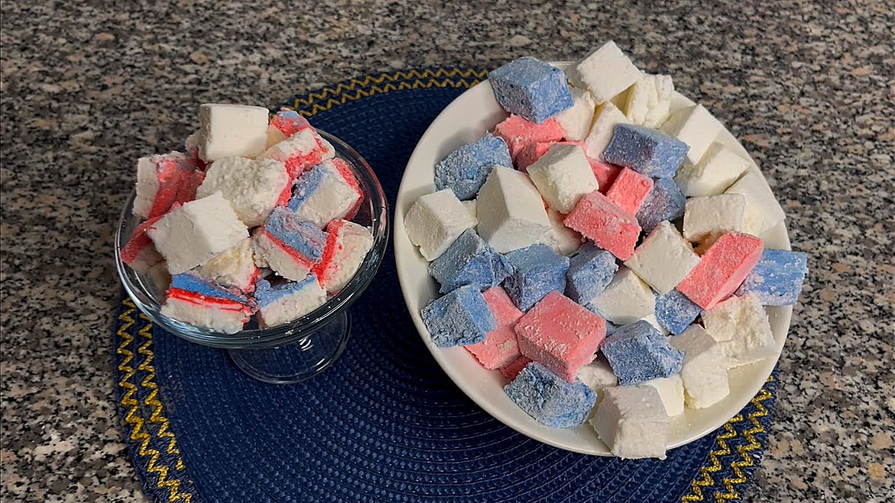 المارشميلو في البيت سهل وصحي ولذيذ 🍡🥮