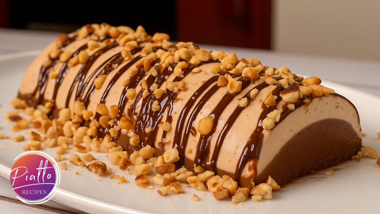 Easy Italian SEMIFREDDO (Chocolate & Nuts) | No-Bake Frozen Mousse #dessert #sweettooth