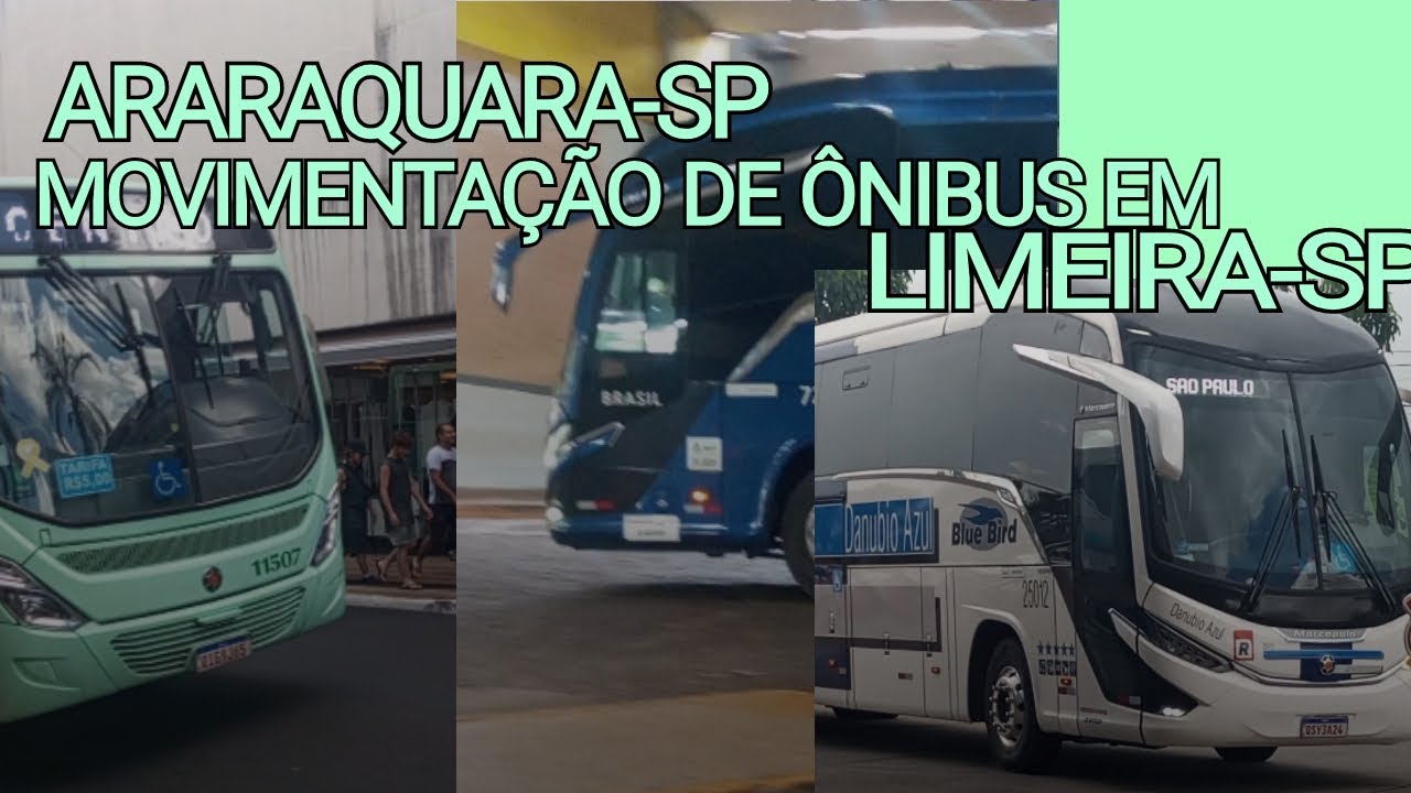 MOVIMENTAÇÃO DE ÔNIBUS EM ARARAQUARA E LIMEIRA!