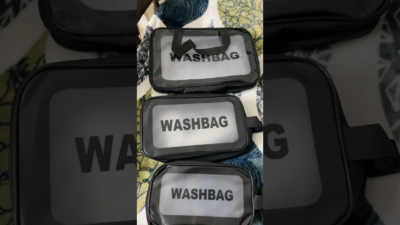 Cosmetic bag travel toiletry Wash bags pack of 3 #youtubeshort #wedding #meesho #unboxing