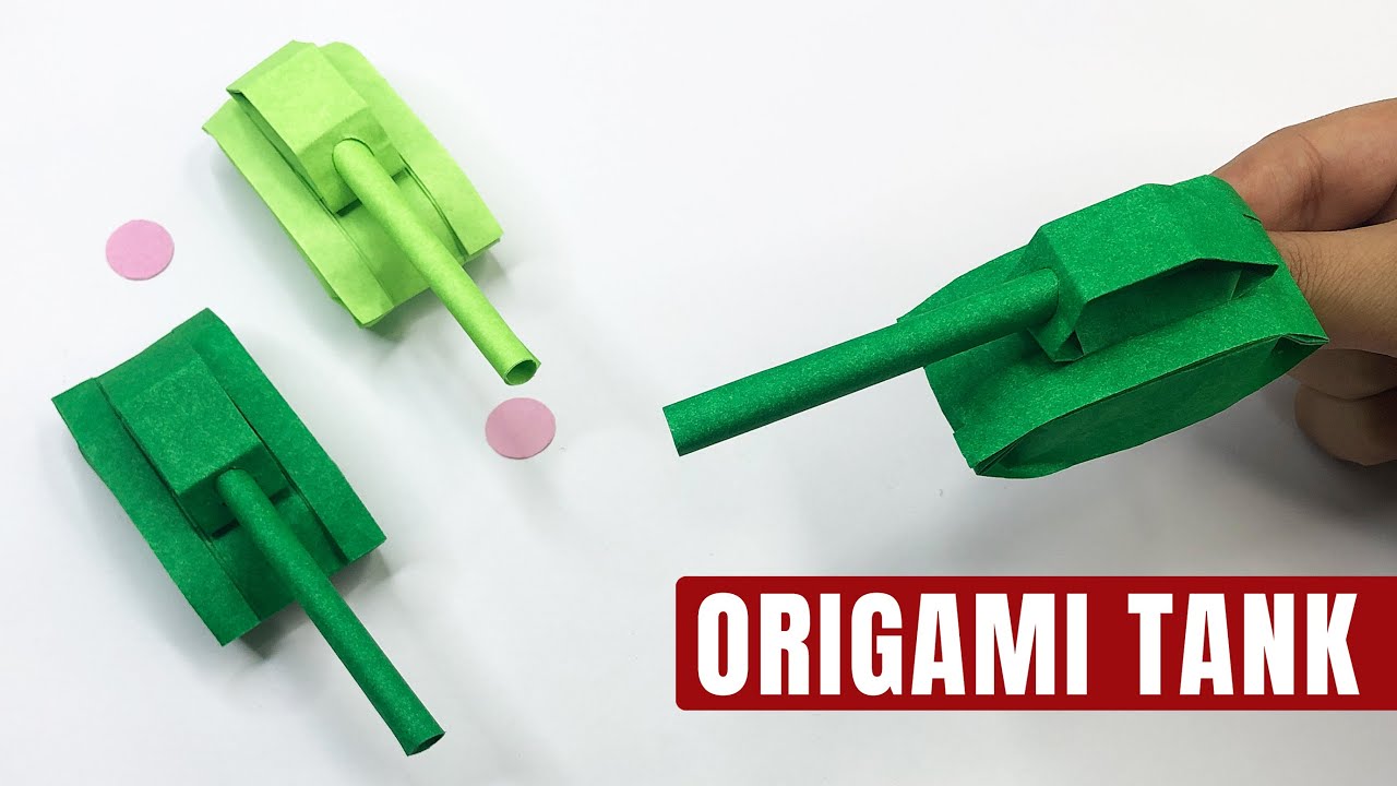 How to Make an Origami Tank | Easy Paper Craft Tutorial for Beginners