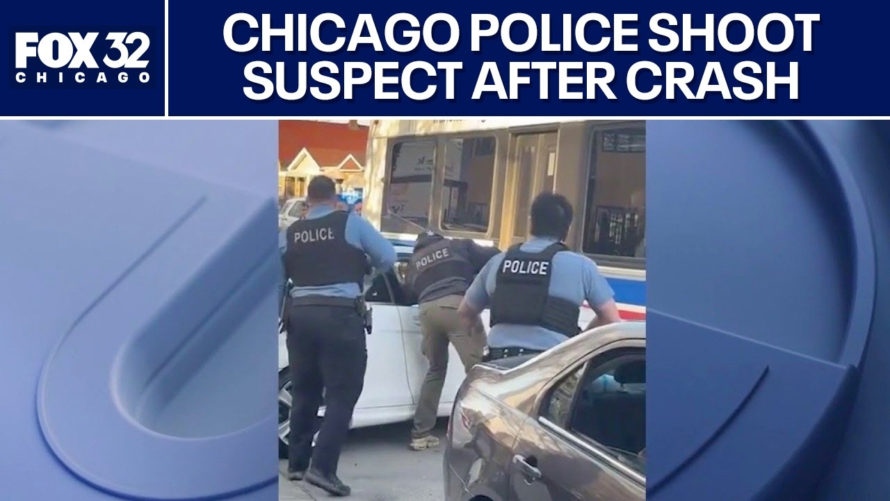 New video shows chaotic moments before Chicago police shoot suspect after crash