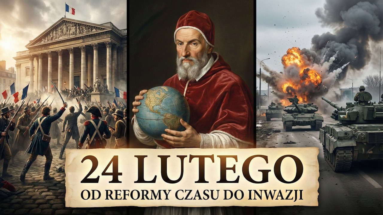 INWAZJA na UKRAINĘ i koniec MONARCHII: kronika przełomowych zdarzeń | 24 LUTEGO | Archiwum Dat