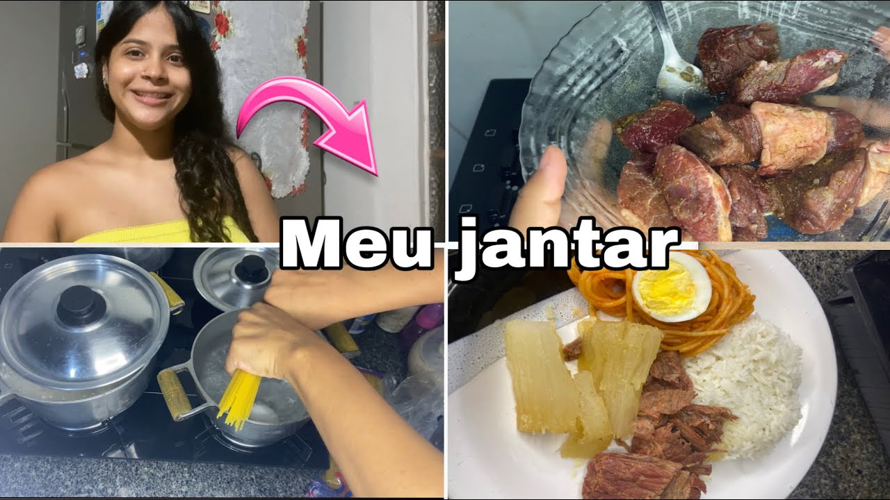 Cozinhe comigo| fiz carne de panela com mandioca ❤️
