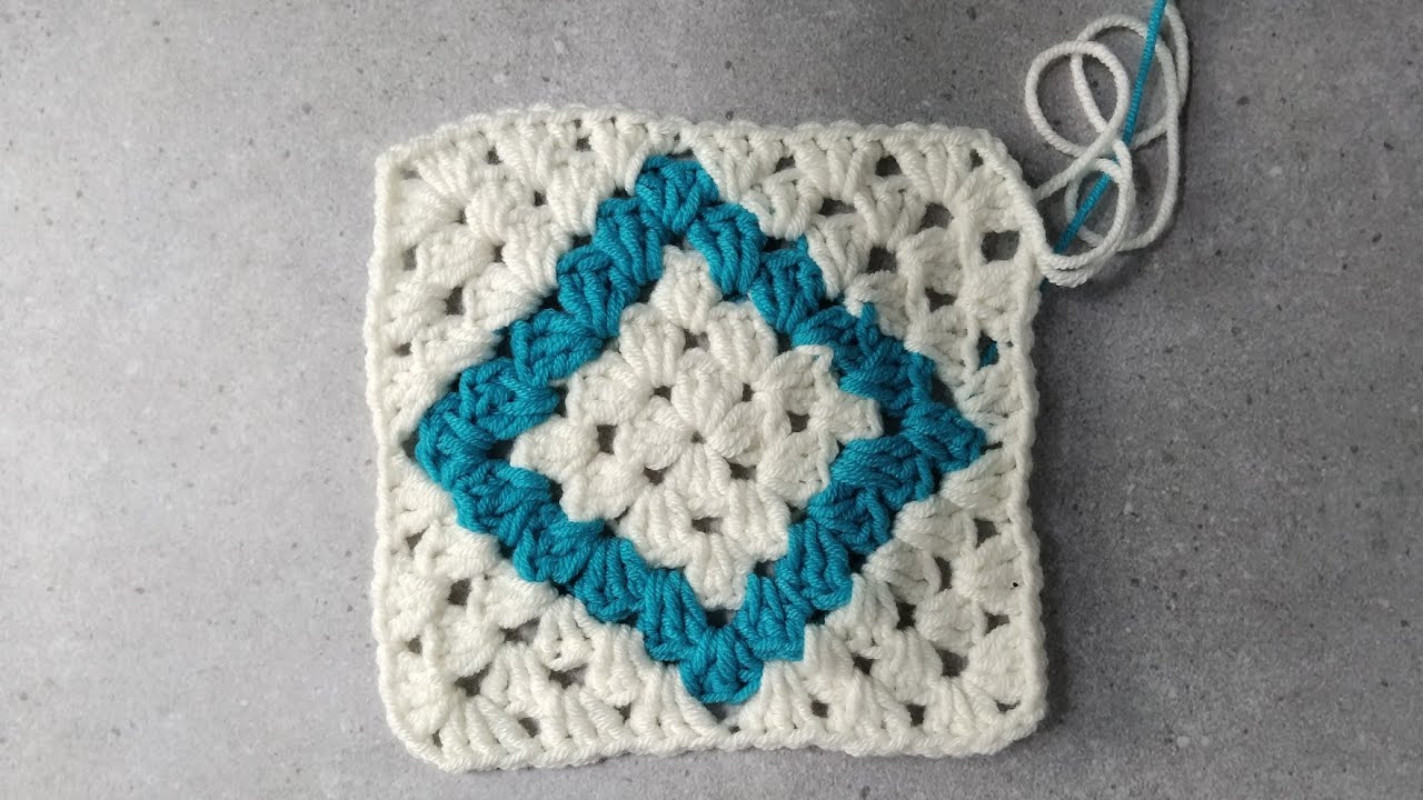 TUTORIAL GRANNY SQUARE 9 #granny square,#crochetpattern,#crochet