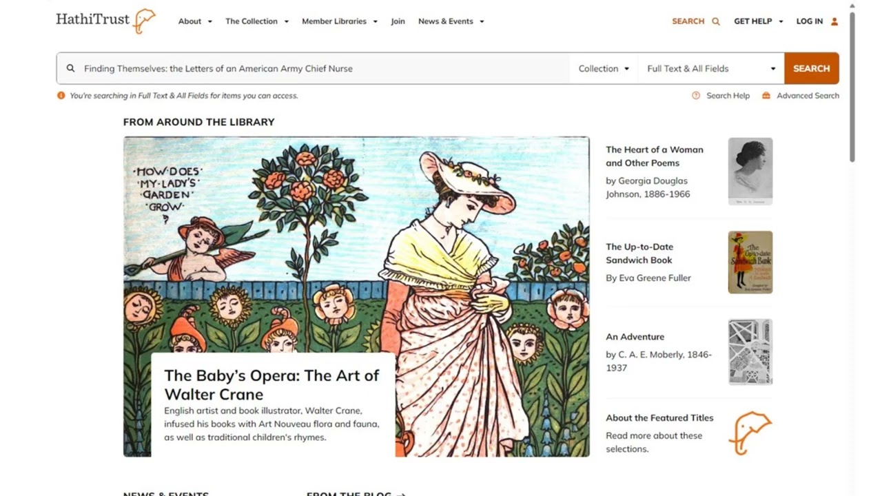 Searching HathiTrust for Historical Primary Sources