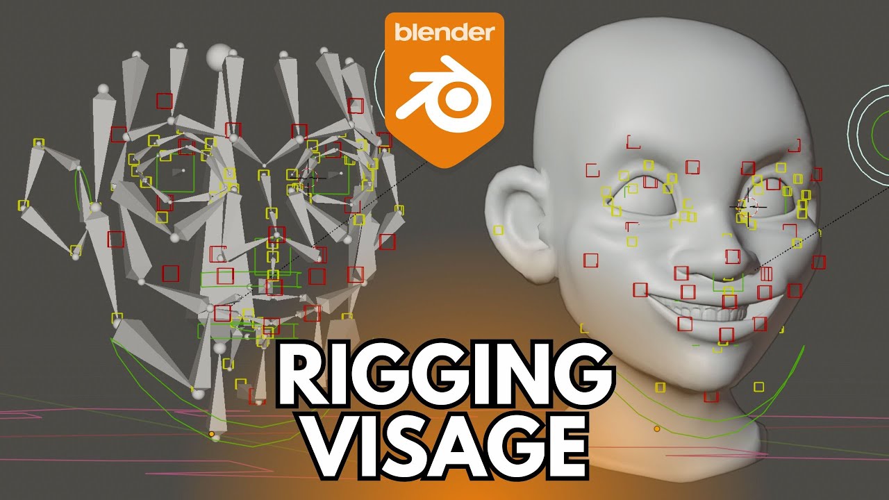 Rigging du Visage d'un Personnage sur Blender (Tuto Complet)