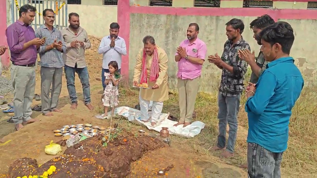 Govardhan Puja gau shala gram Panchayat Neemkheda