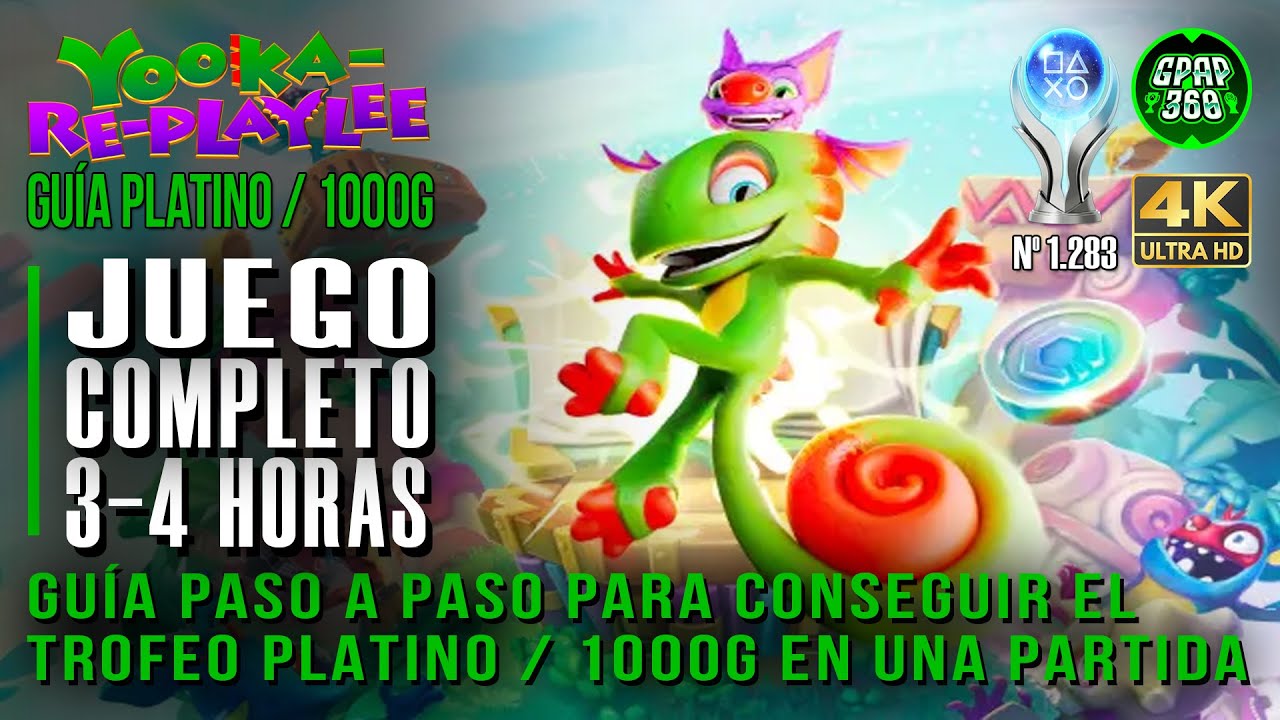 Yooka-Replaylee | JUEGO COMPLETO Guía paso a paso con todos los logros / trofeos (Platino 1.283)
