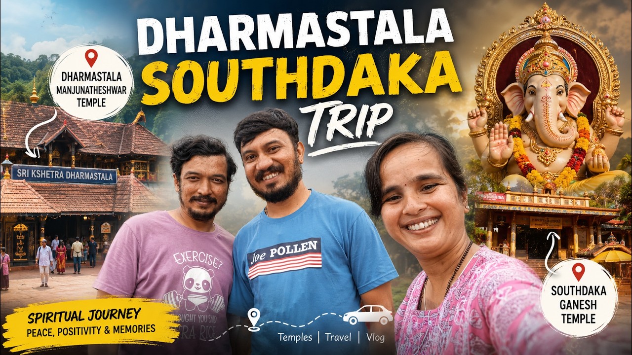 Monsoon Ride to Dharmasthala | Sowthadka Ganesh Temple (Ghanti Ganesha) | Scenic Ghat Road Journey