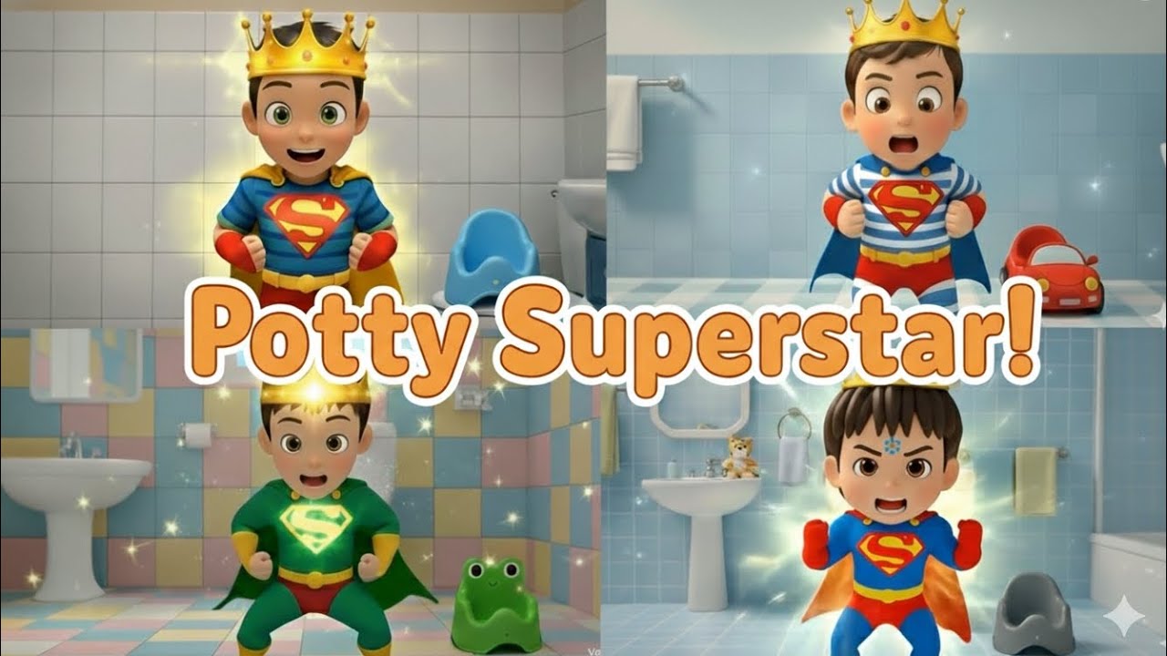 Potty Training Song for Kids | Potty Superstar | Nursery Rhyme | Children's Music | 신나는 배변 훈련 노래 