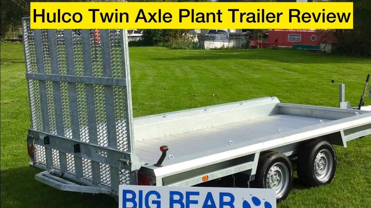 HULCO Terrax-2  Plant Trailer MGW 3500kg 12’11 x 5’10 / 394 x 180cm with aluminium floor