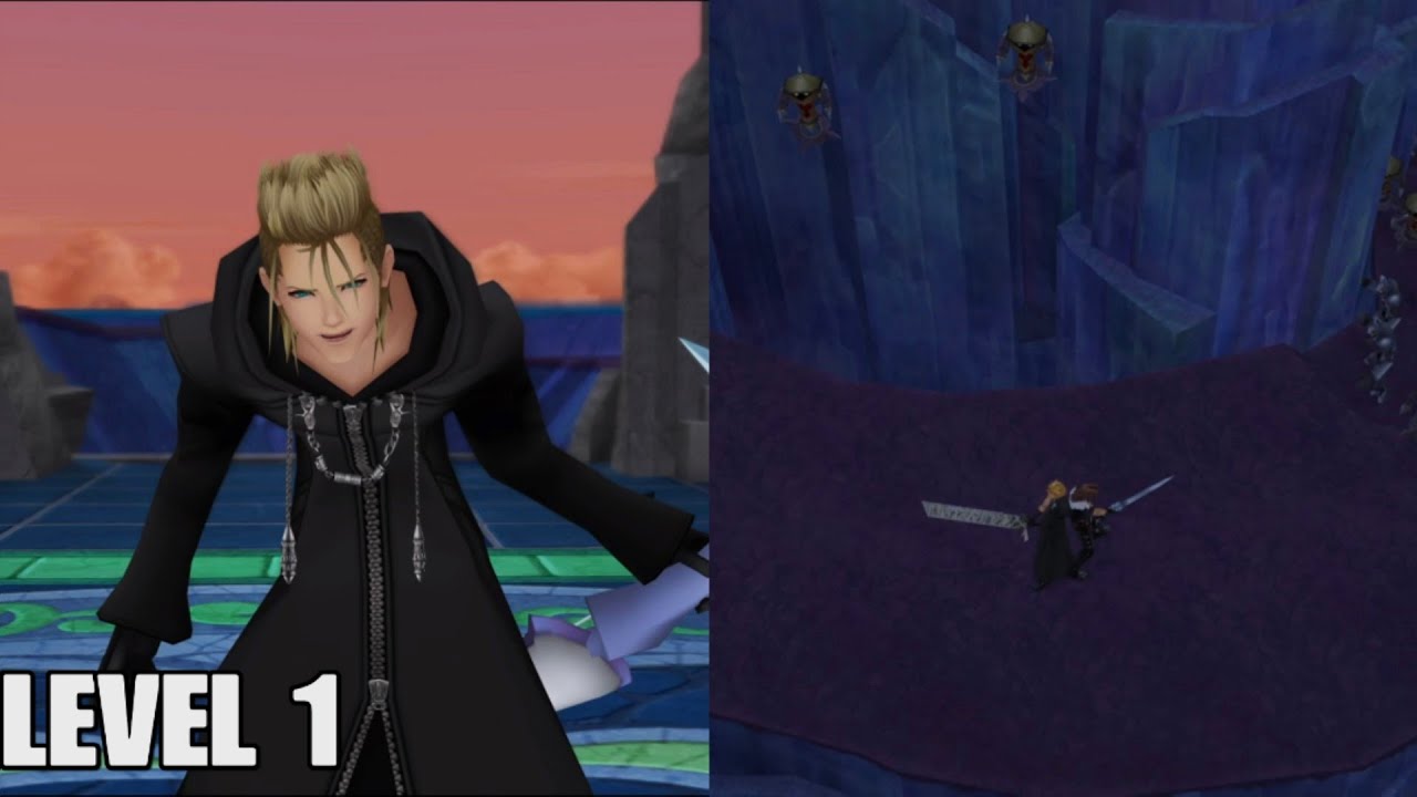 Kingdom Hearts II - Demyx and Hollow Bastion Showdown (Level 1/Critical/No Damage)