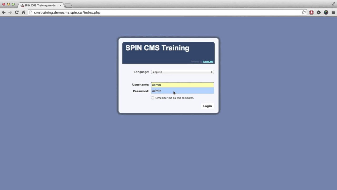 Login - CMS Training