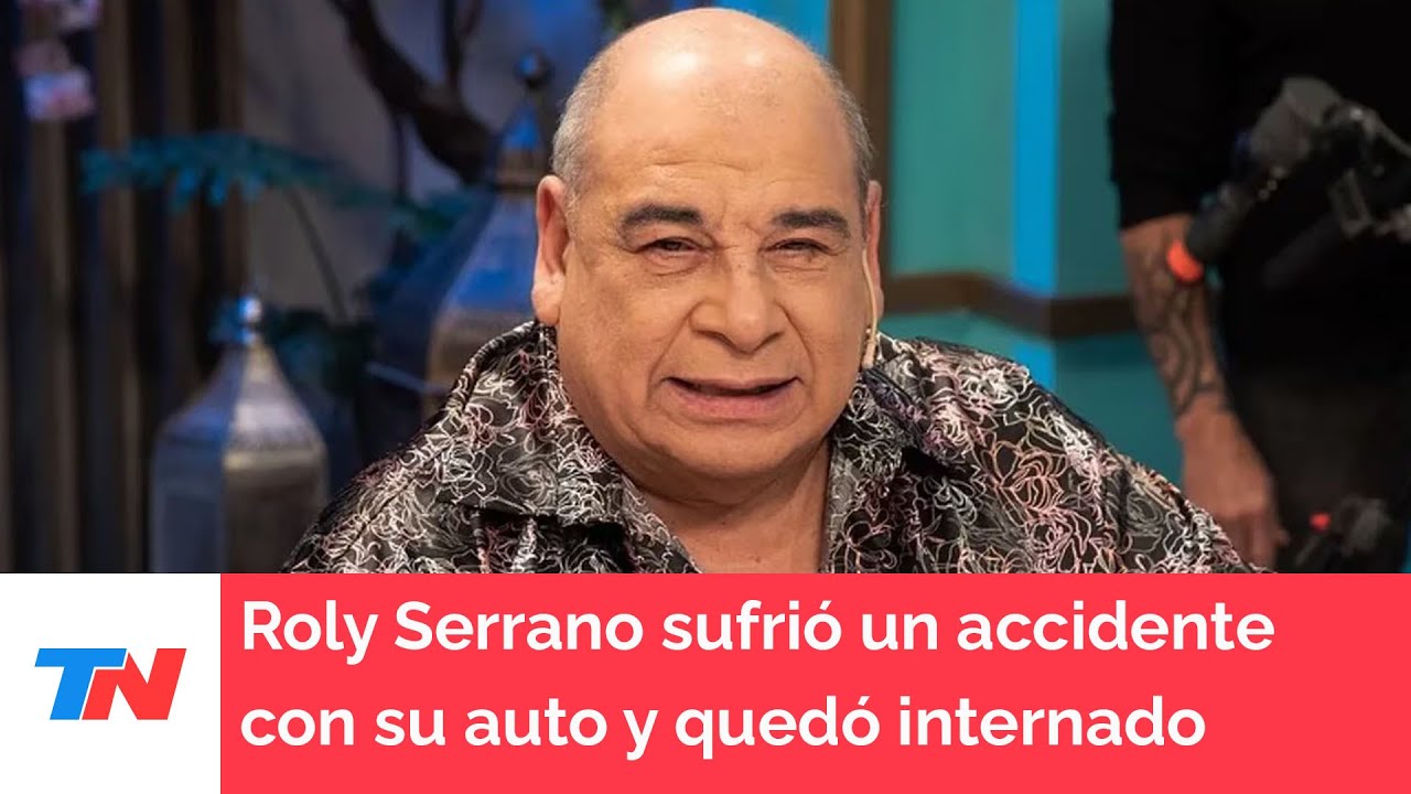 Roly Serrano sufrió un accidente con su auto y quedó internado en Baradero