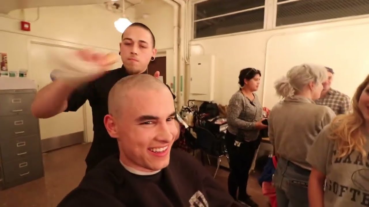 Had to get my head shaved bald