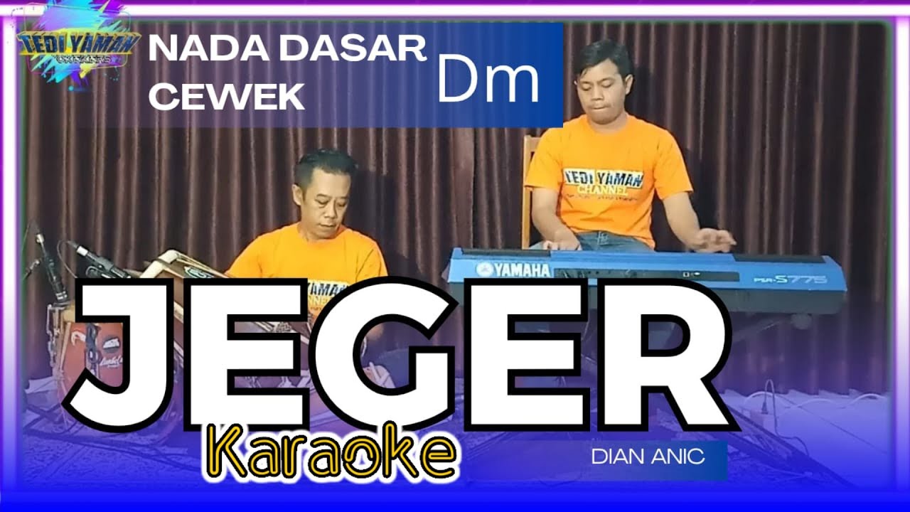 Jeger karaoke - Diana Sastra nada cewek Dm versi tarling bajidor