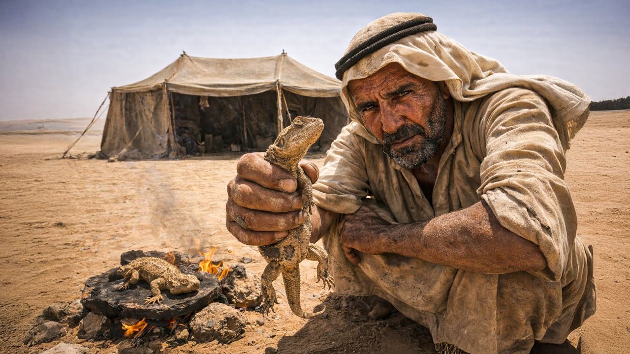 Surviving Extreme Desert Heat in Saudi Arabia | Food, Fire & Daily Life