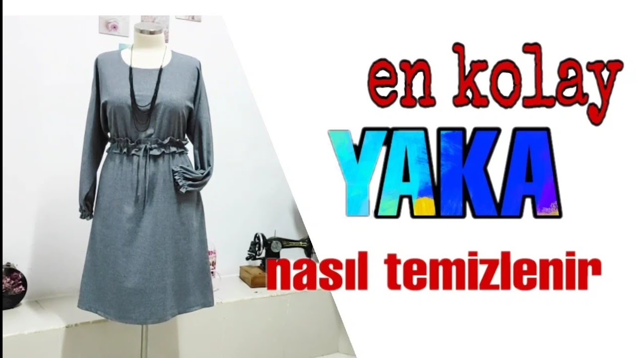YAKA nasıl temizlenir...Biye ile yaka temizleme