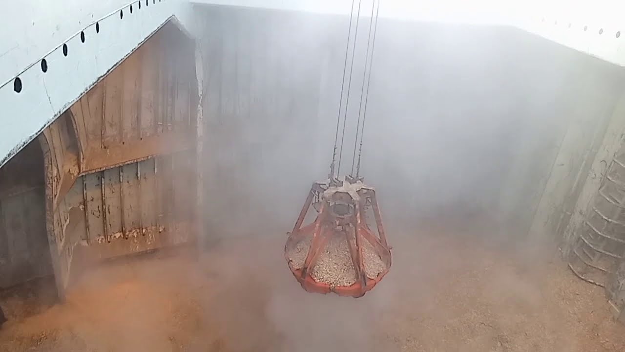 Wood Chips Carrier: Discharging Operation