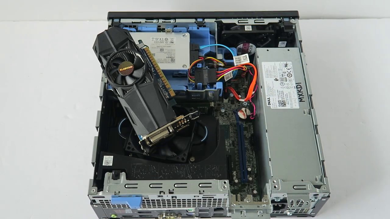 Обновление игровой видеокарты Dell Precision 3420 с твердотельным накопителем и жестким диском.