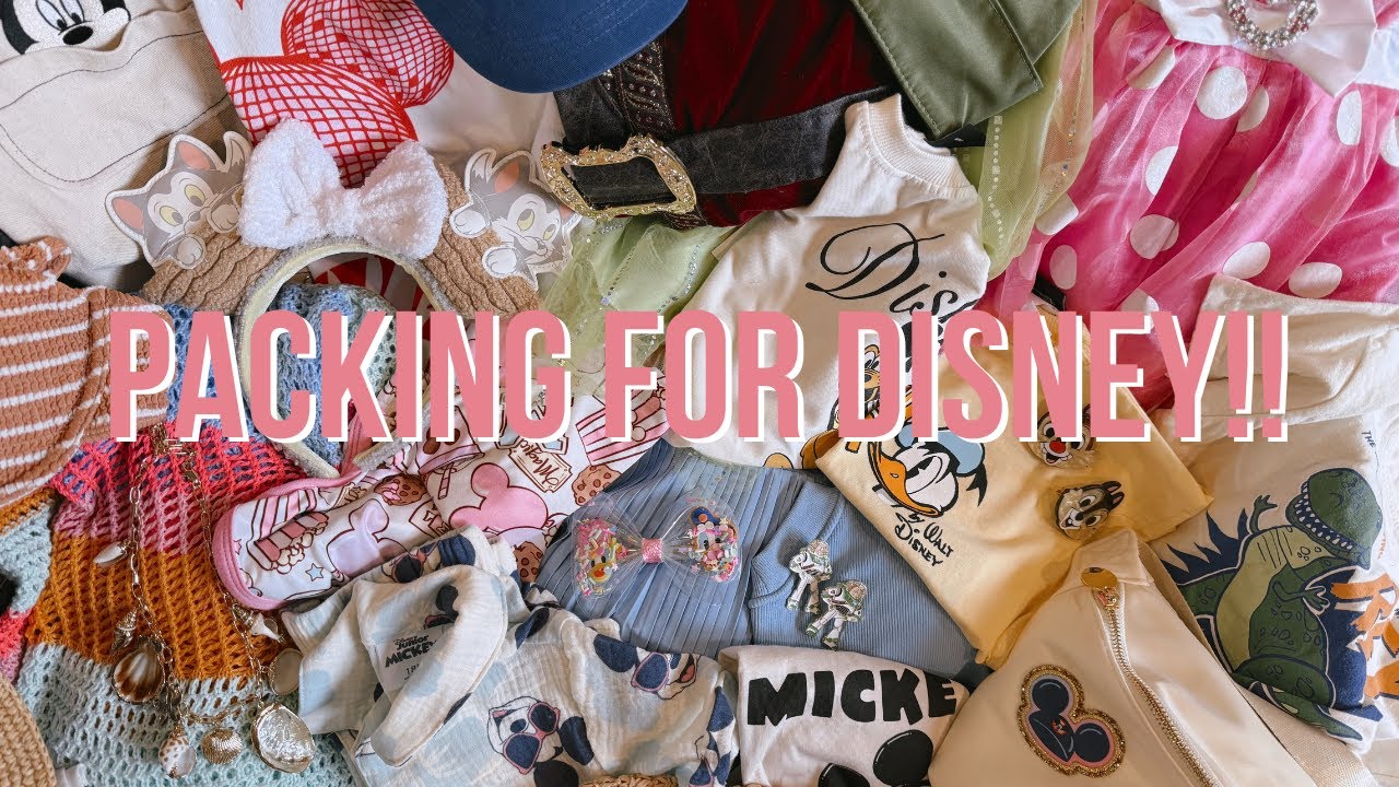 PACKING FOR DISNEY CRUISE & DISNEY WORLD! | twin toddlers & baby