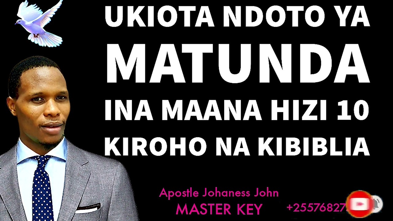 UKIOTA NDOTO YA MATUNDA INA MAANA HIZI 10 KIBIBLIA NA KIROHO - Apostle Johaness John